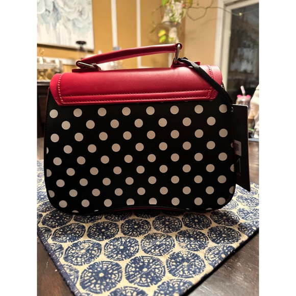 Unique Vintage Red & Black Polka Dot Handbag’s - Picture 3 of 4